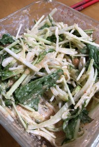大根と水菜の明太マヨサラダ