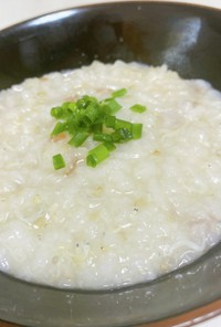 炊いたお米で簡単⭐︎じゃこ梅おかゆ