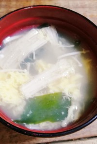 味噌汁レシピ！小松菜卵とじ