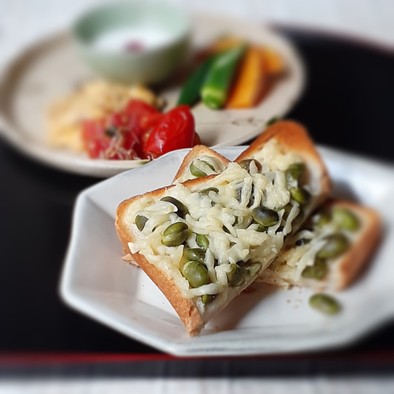 【野菜ソムリエ】紫ずきんのチーズトーストの写真