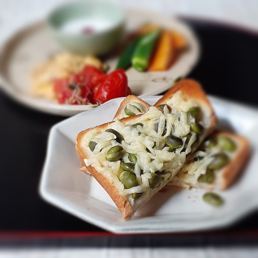【野菜ソムリエ】紫ずきんのチーズトーストの画像