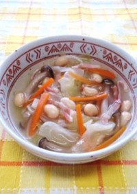 【なんたん】大豆と野菜のあったかスープ