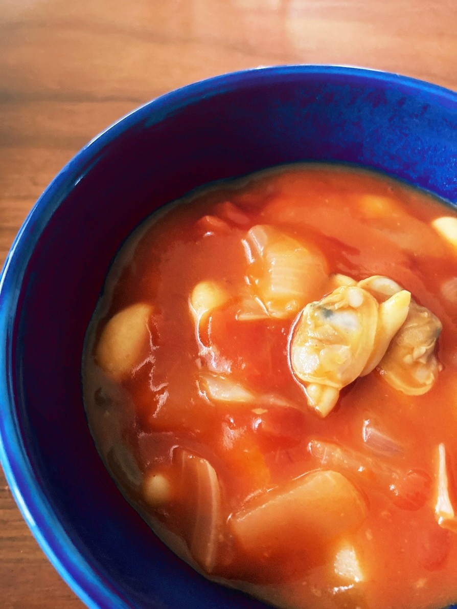 10分|給食の味♪トマトスープで鉄分補給の画像