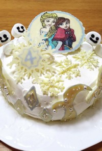 アナと雪の女王ケーキ