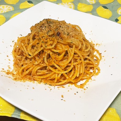 シンプルなアンチョビのスパゲッティの写真