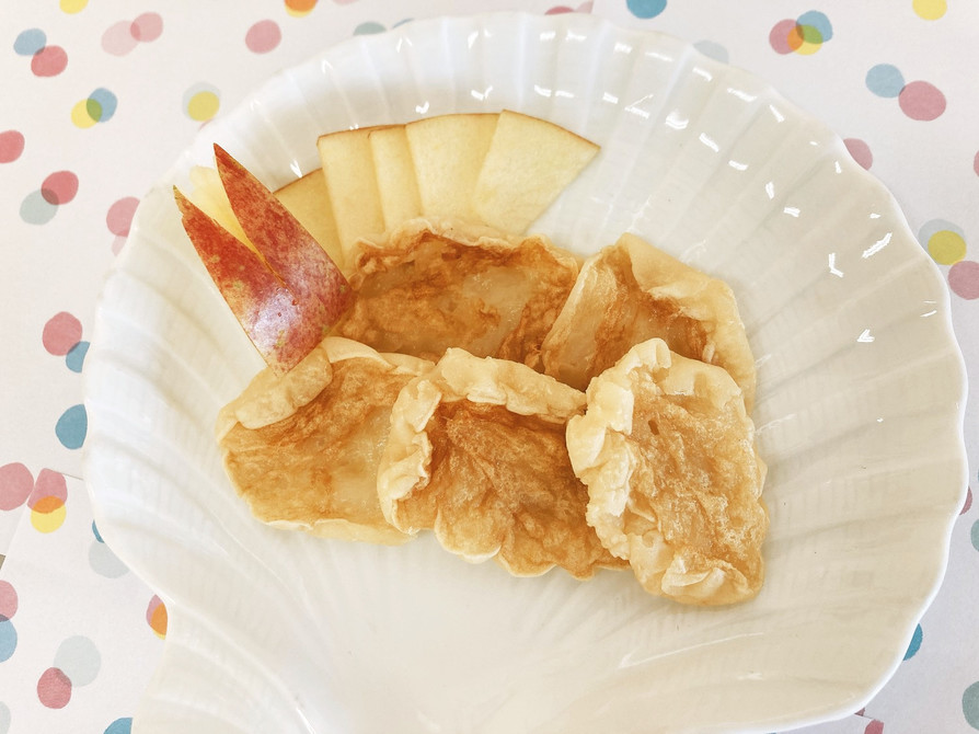 りんごのホットケーキ☆手づかみ食べの画像