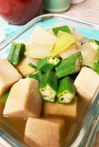 漬けオクラ高野豆腐の作りおきレシピ