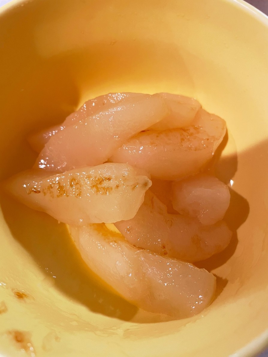 離乳食　洋梨のコンポートロトロの画像