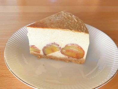 【秋を味わう】渋皮煮でマロンチーズケーキの写真