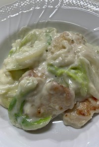 鶏胸肉と白菜のクリーム煮