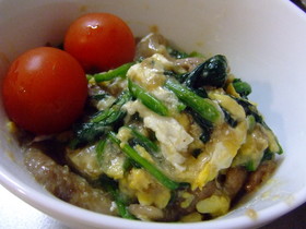 牛肉とほうれん草のとろ~り炒め