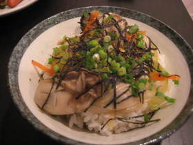 牡蠣のあっさり丼