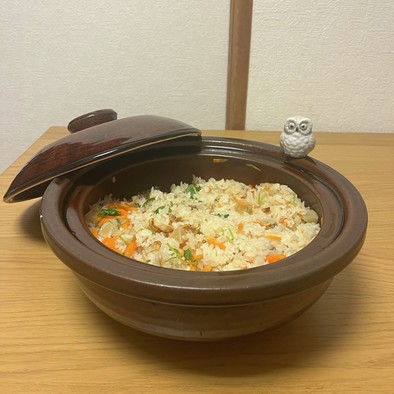 松田家のホタテご飯の写真