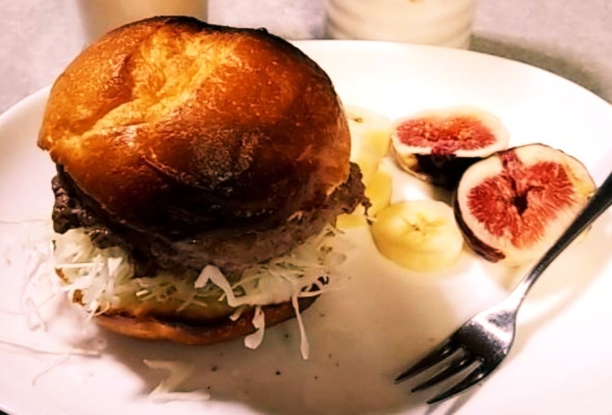 簡単ずぼらパリパリハンバーガーの画像