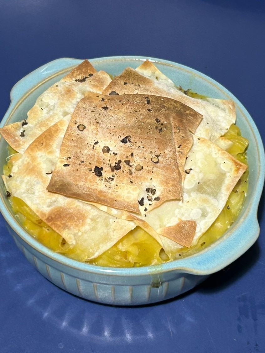 レンズ豆のシチューとハーブ入り餃子のレシピ