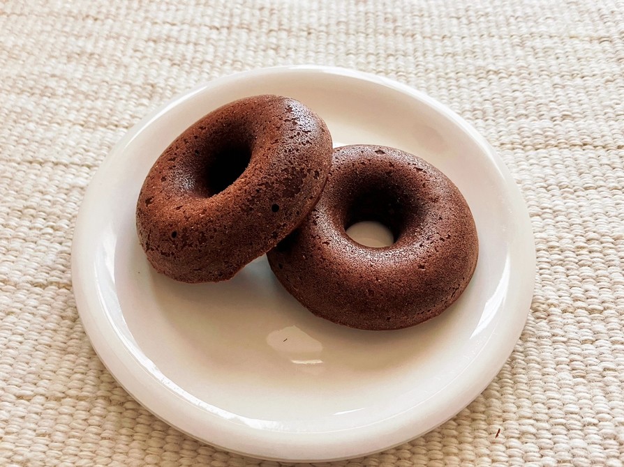 簡単焼きドーナツ（チョコ味）の画像