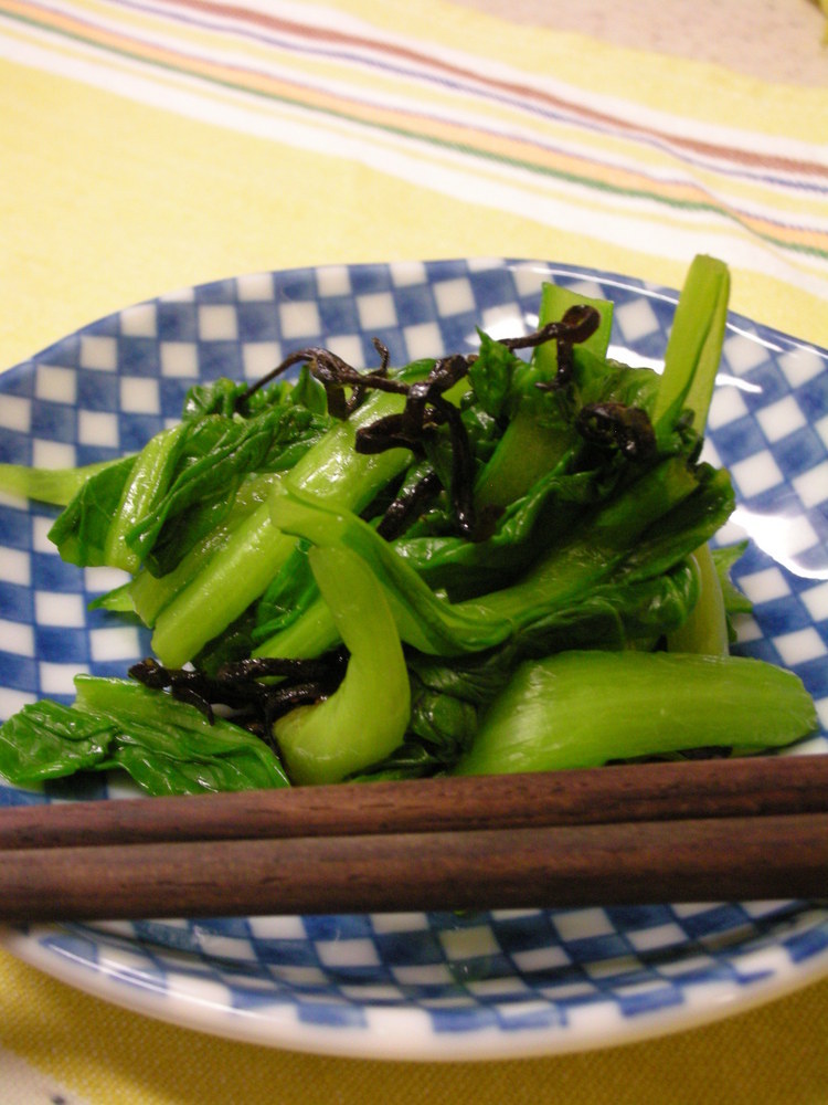 『塩昆布＋ごま油』小松菜のおひたし　の画像