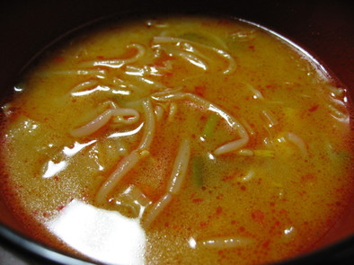 ピリ辛misoスープの写真