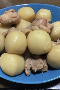 冷凍の里芋で作る鳥と里芋の煮物