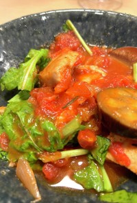 茄子と鶏胸肉のトマト煮