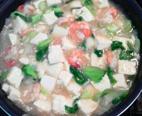 えびと豆腐の中華炒め