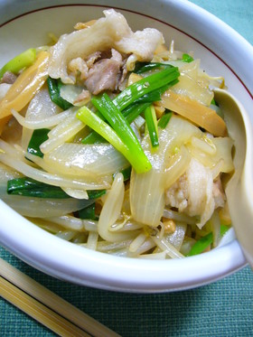 サンマー麺風☆もやしたっぷりあんかけ炒麺