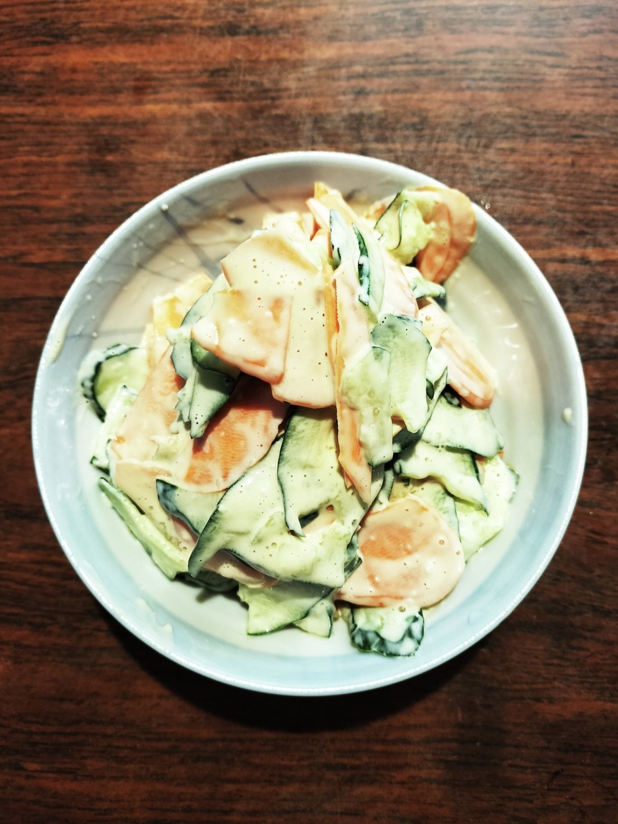 塩麹マヨネーズの生野菜サラダの画像