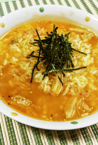アジアン粥★辛味が最高な韓国風おかゆ