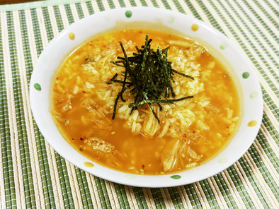 アジアン粥★辛味が最高な韓国風おかゆの写真