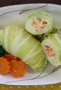 生鮭のロール白菜