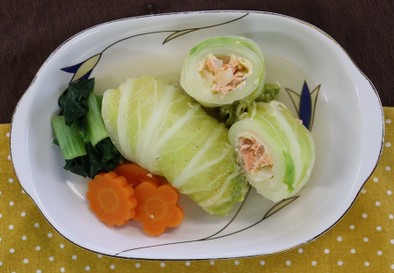 生鮭のロール白菜の写真