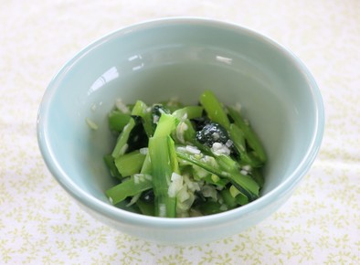 小松菜のねぎ塩ナムルの写真