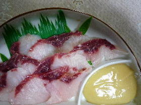 活けボラ(鯔)のあらい