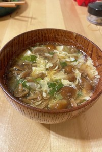 なめこ　中華スープ　簡単スープ　豆腐　