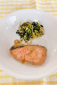 【保育園給食】鮭の味噌マヨネーズ焼き