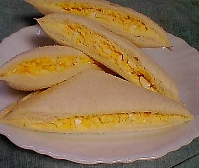 サンドイッチ用の卵　卵サンドの写真