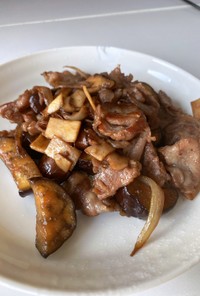 豚バラ肉で生姜焼き