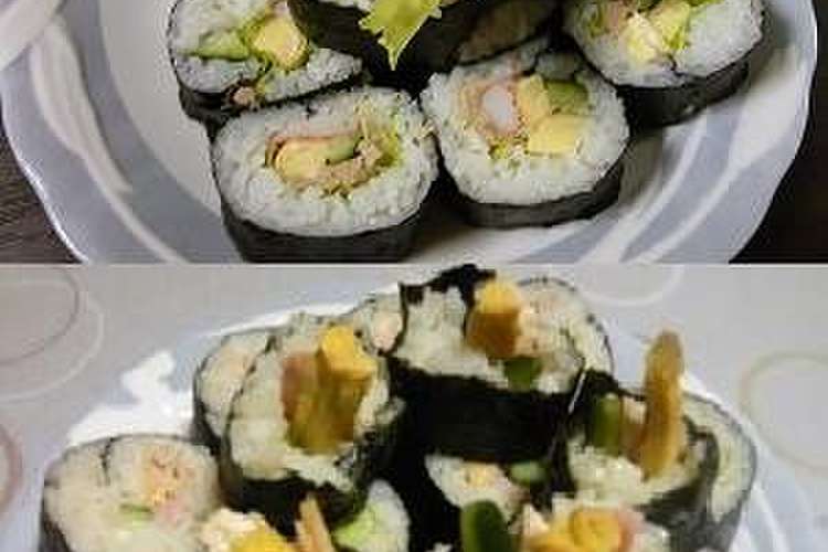 冷蔵庫にあるもので 簡単巻き寿司 レシピ 作り方 By さるちゃん クックパッド