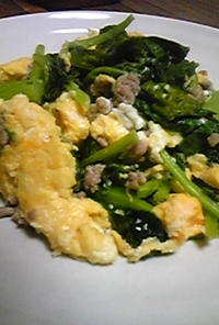 かき菜と卵の炒め物