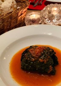 カーボロネロの肉詰めトマトスープ