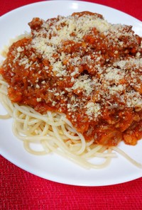 お家で作るおもてなしミートスパゲティー