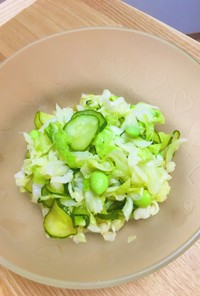 給食の「グリーンサラダ」♡シンプルサラダ