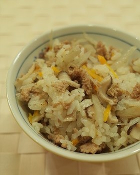 鶏飯(鶏そぼろの炊き込みご飯)