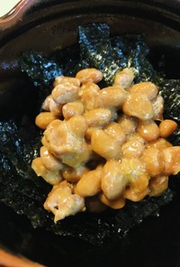 毎日の納豆●韓国海苔納豆