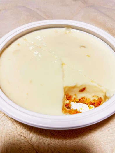 リッツチーズサンドのレアチーズ風ケーキの写真