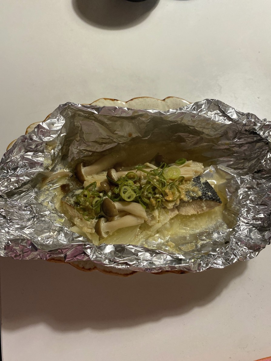 鮭の味噌マヨホイル蒸しの画像