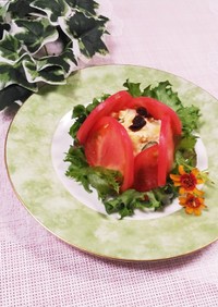 トマトのファルシー♡クリスマス…の前菜