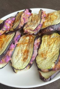 低糖質餃子★紫キャベツの茄子はさみ焼き
