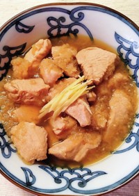 簡単✿ 鶏むね肉の 生姜 ポン酢煮✿