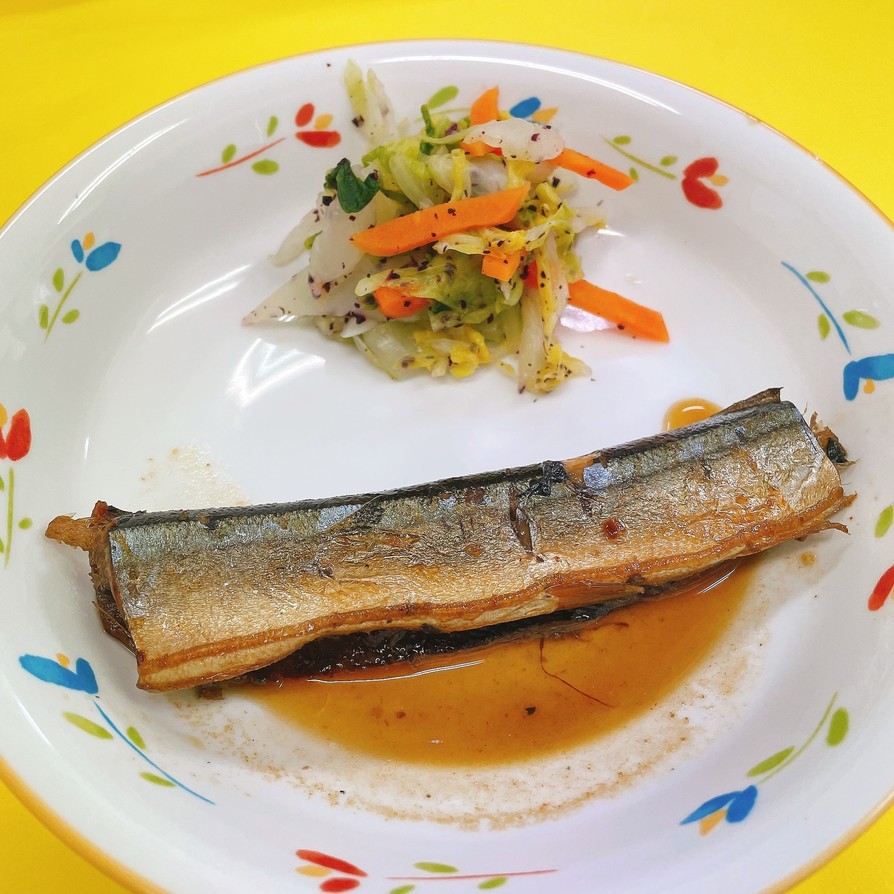 秋刀魚のしょうが煮☆給食メニューの画像